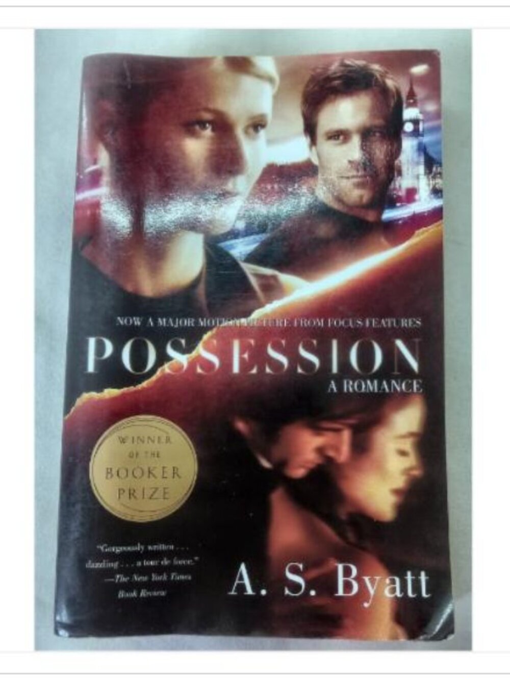 Possession: A Romance A. S. Byatt 2001 Movie Tie-In Edition Paperback Book Read